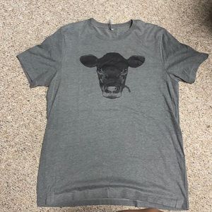 cow faced t shirt
